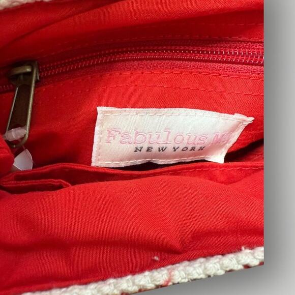 NEW Fabulous Mj New York Red Clutch Bag - Picture 6 of 9